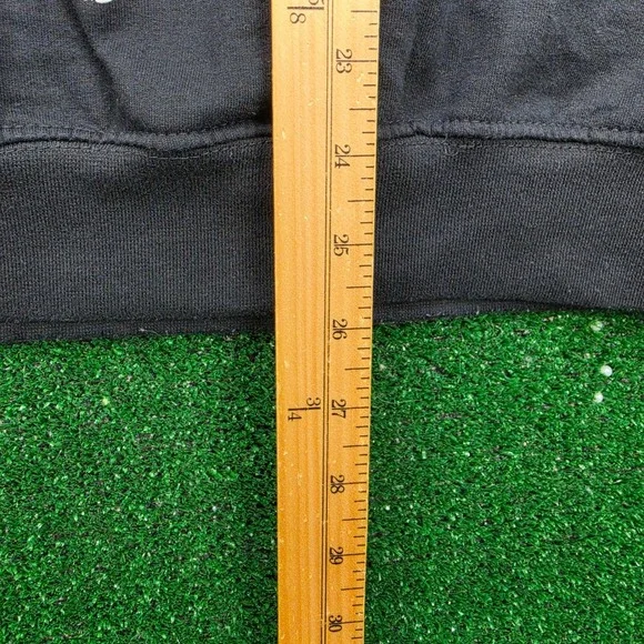 Six Flags Skeleton Sweatshirt Mens Medium Black Fright Fest Halloween Rib Cage - Picture 7 of 9